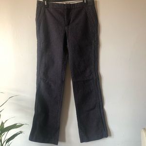 ❤️Marc Jacobs Black Purple Striped Pinstripe Cotton Pants Pockets Size 6